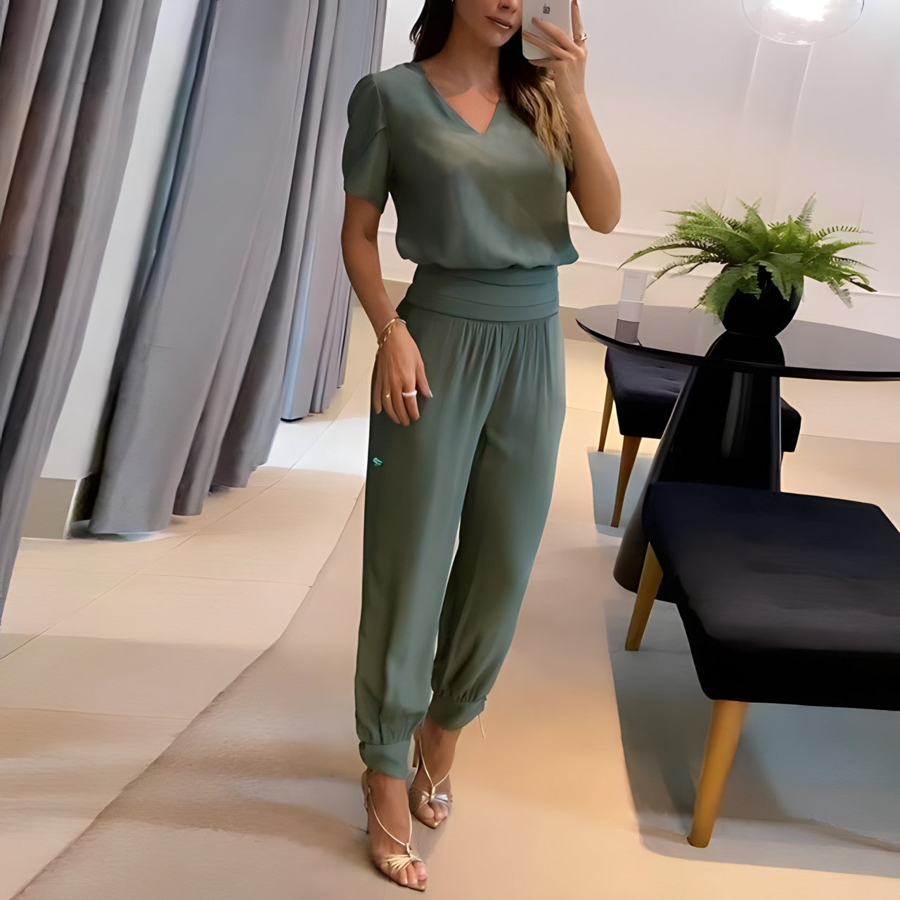 VICTORIA™️ | Elegant Blouse and Pants Set
