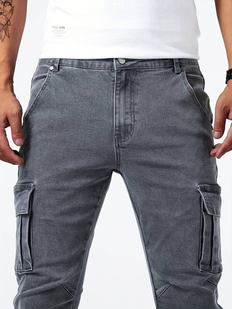 ADRIANO™️|- CARGO JEANS